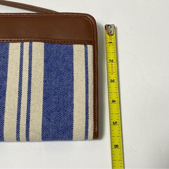 NWOT Time & Tru Women's Boho Coastal Clutch/Wallet/Wristlet Striped Shoulder Bag - Picture 3 of 15